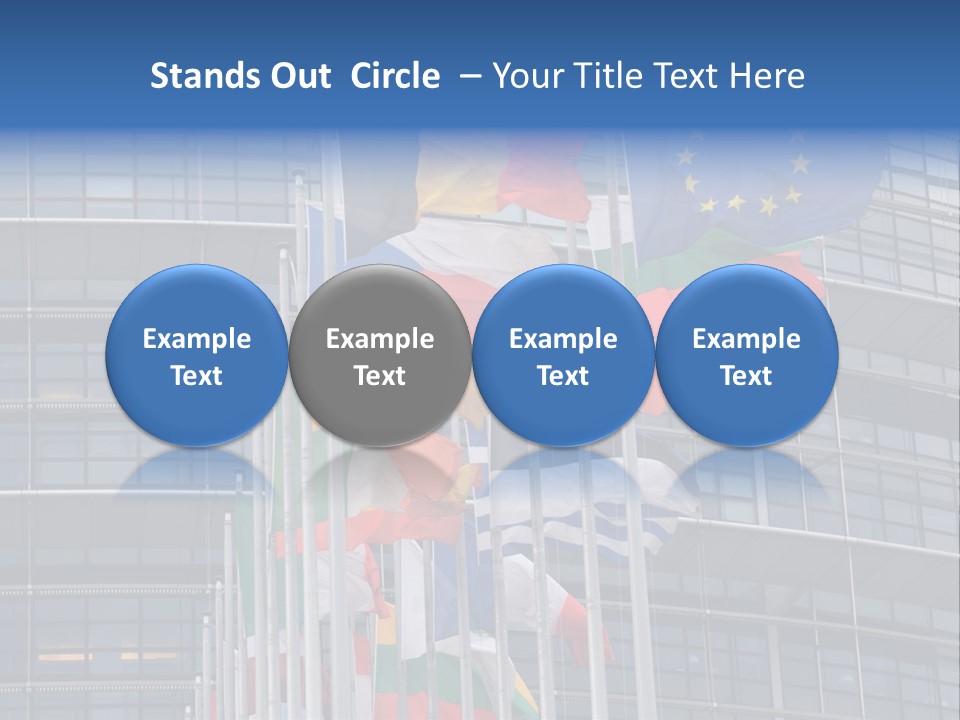 Europe Council Coloured PowerPoint Template