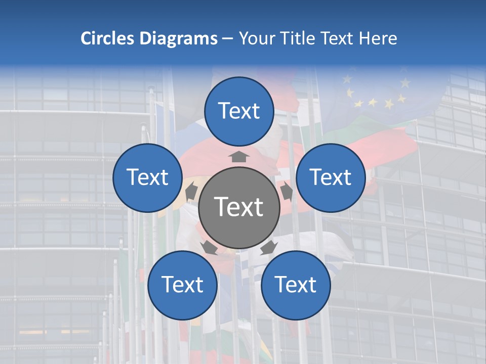 Europe Council Coloured PowerPoint Template