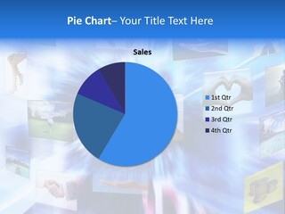 Blue Choice Hand PowerPoint Template