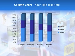 Blue Choice Hand PowerPoint Template