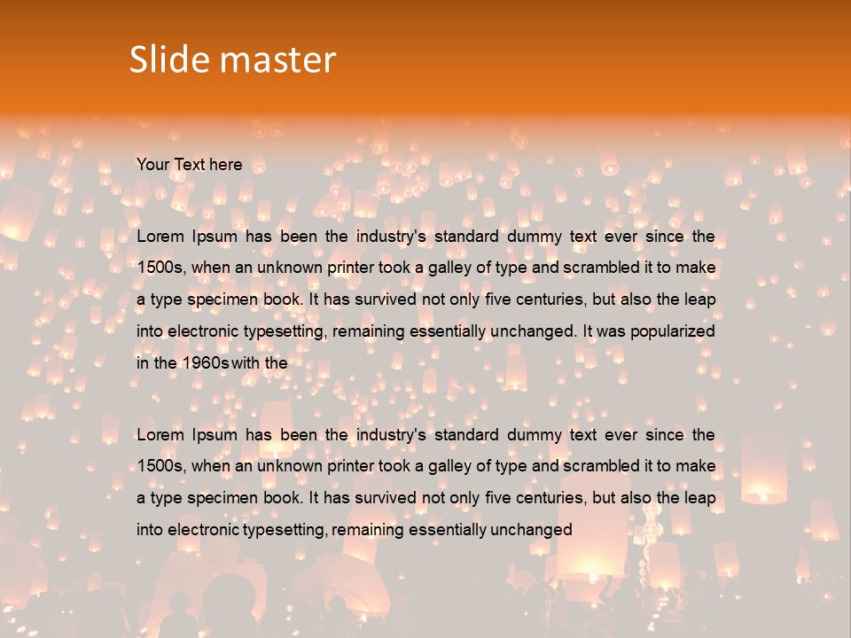 Star Family Symbol PowerPoint Template