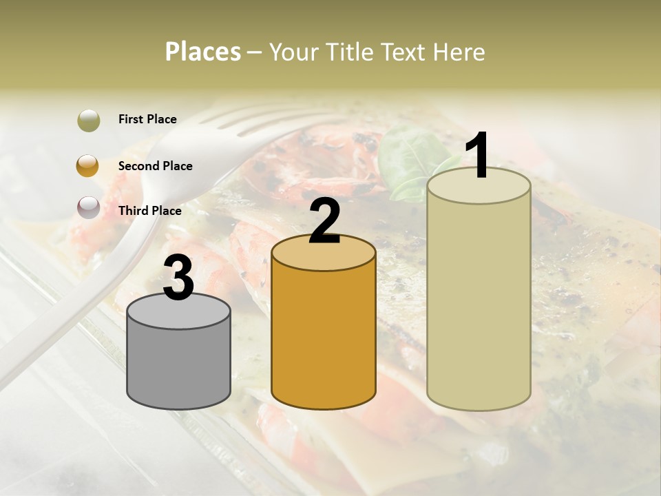 White Rose Lasagne PowerPoint Template