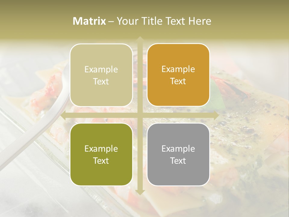 White Rose Lasagne PowerPoint Template