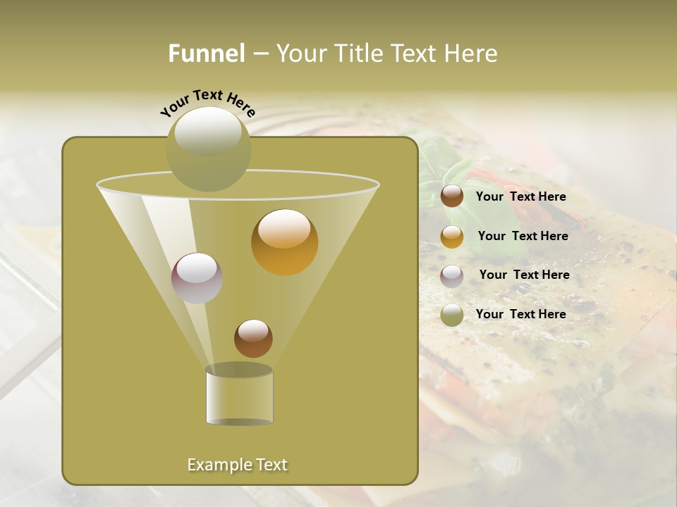 White Rose Lasagne PowerPoint Template