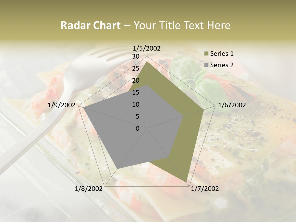 White Rose Lasagne PowerPoint Template