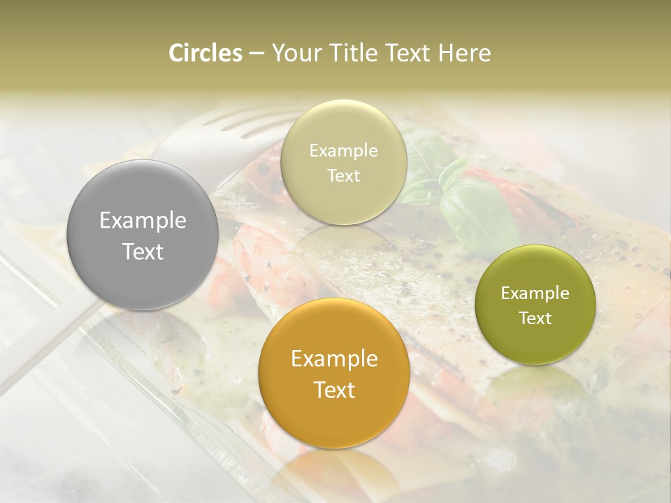 White Rose Lasagne PowerPoint Template