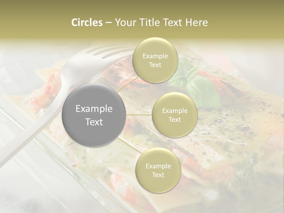 White Rose Lasagne PowerPoint Template