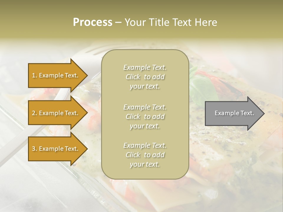 White Rose Lasagne PowerPoint Template