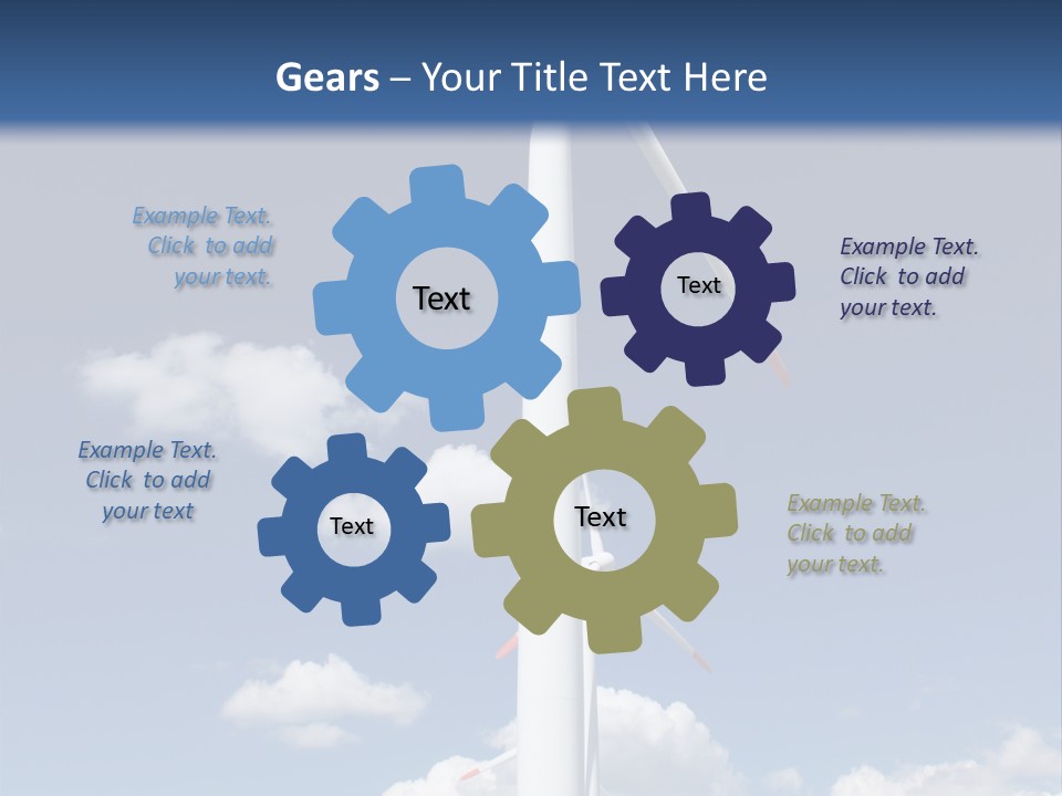 Sustainability Target Cloud PowerPoint Template