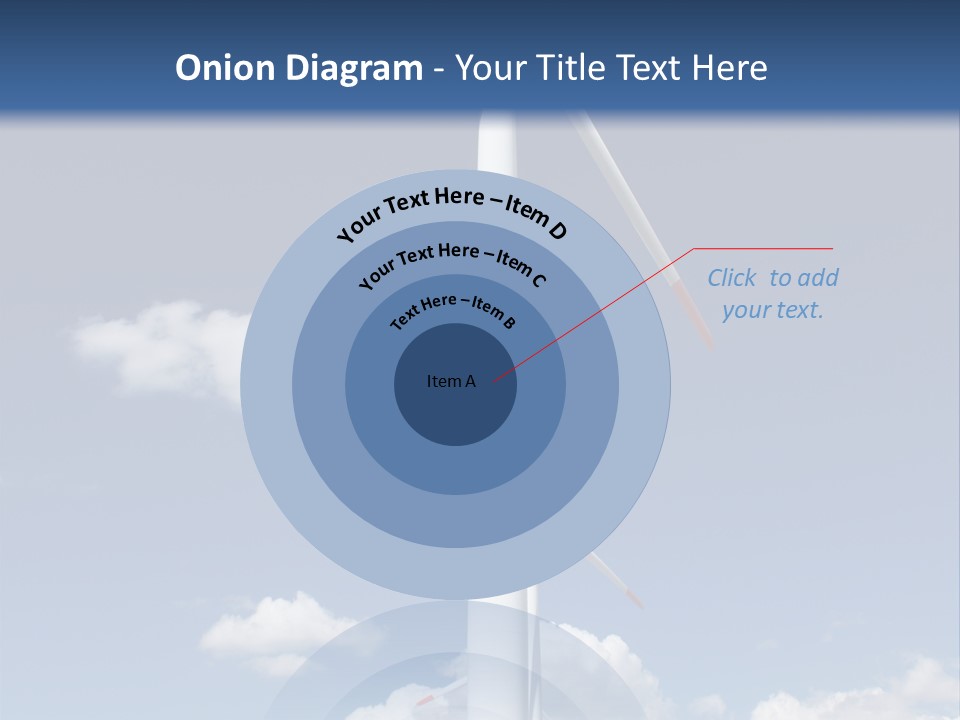 Sustainability Target Cloud PowerPoint Template