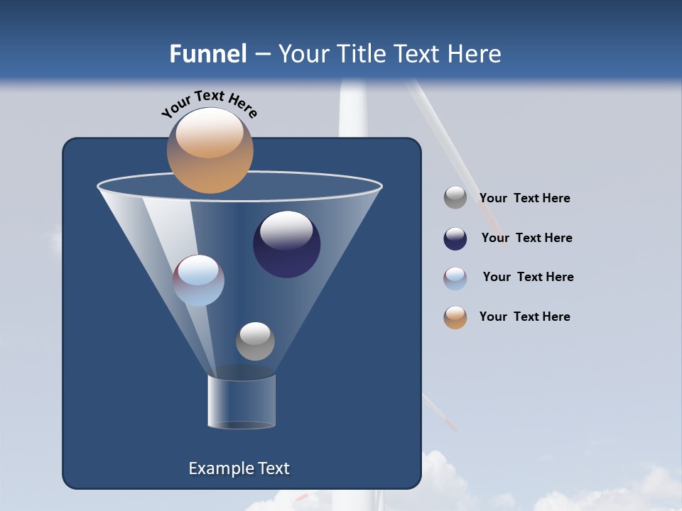 Sustainability Target Cloud PowerPoint Template