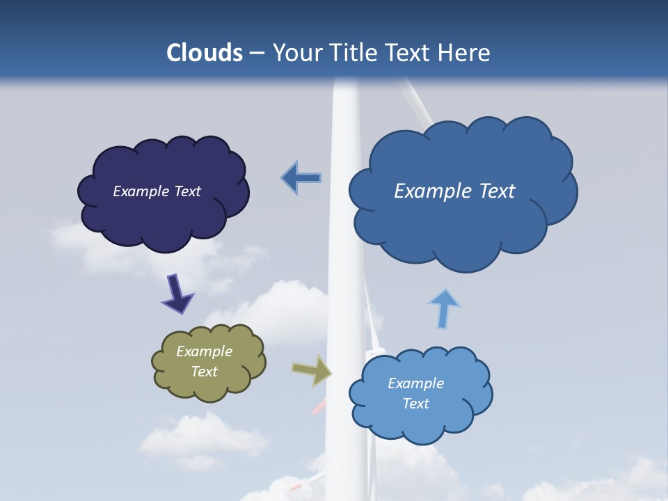 Sustainability Target Cloud PowerPoint Template