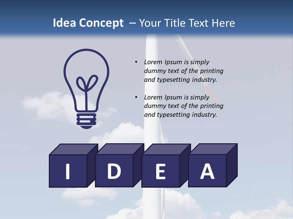 Sustainability Target Cloud PowerPoint Template