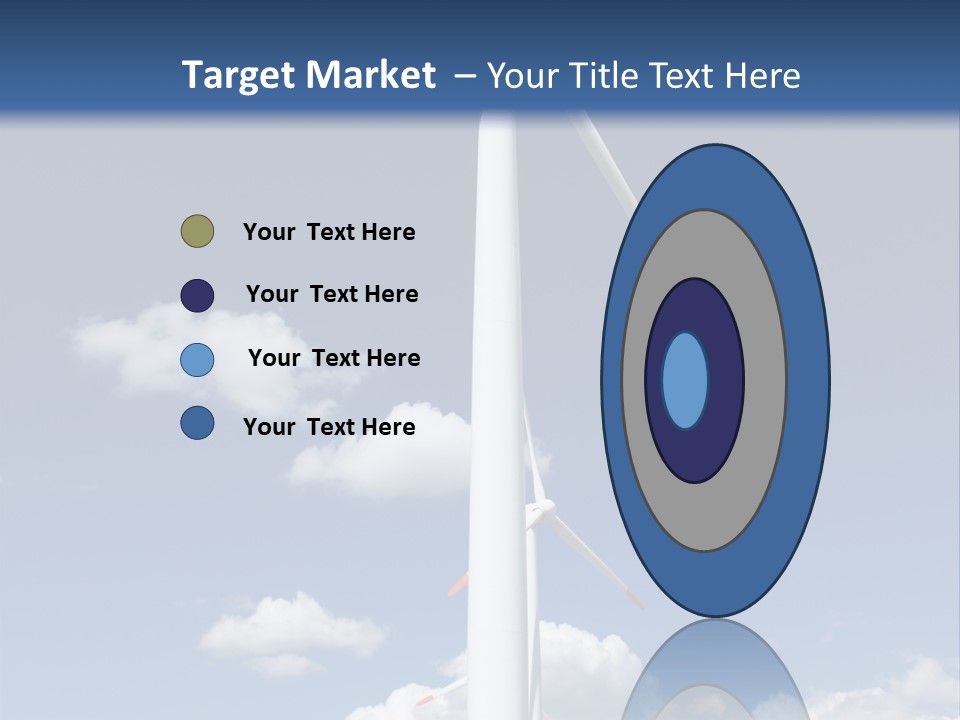 Sustainability Target Cloud PowerPoint Template