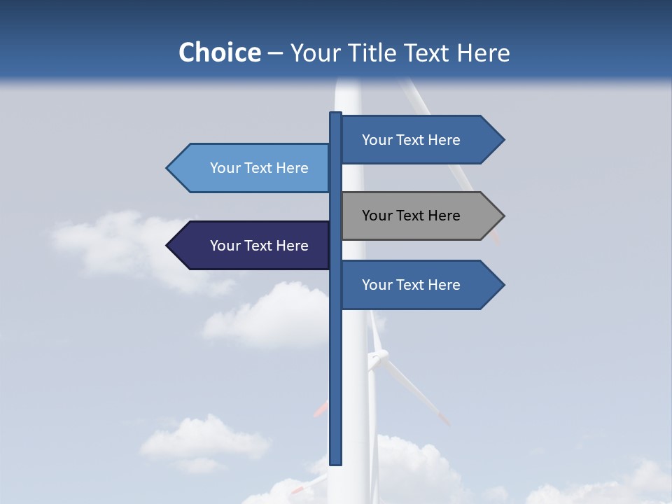Sustainability Target Cloud PowerPoint Template