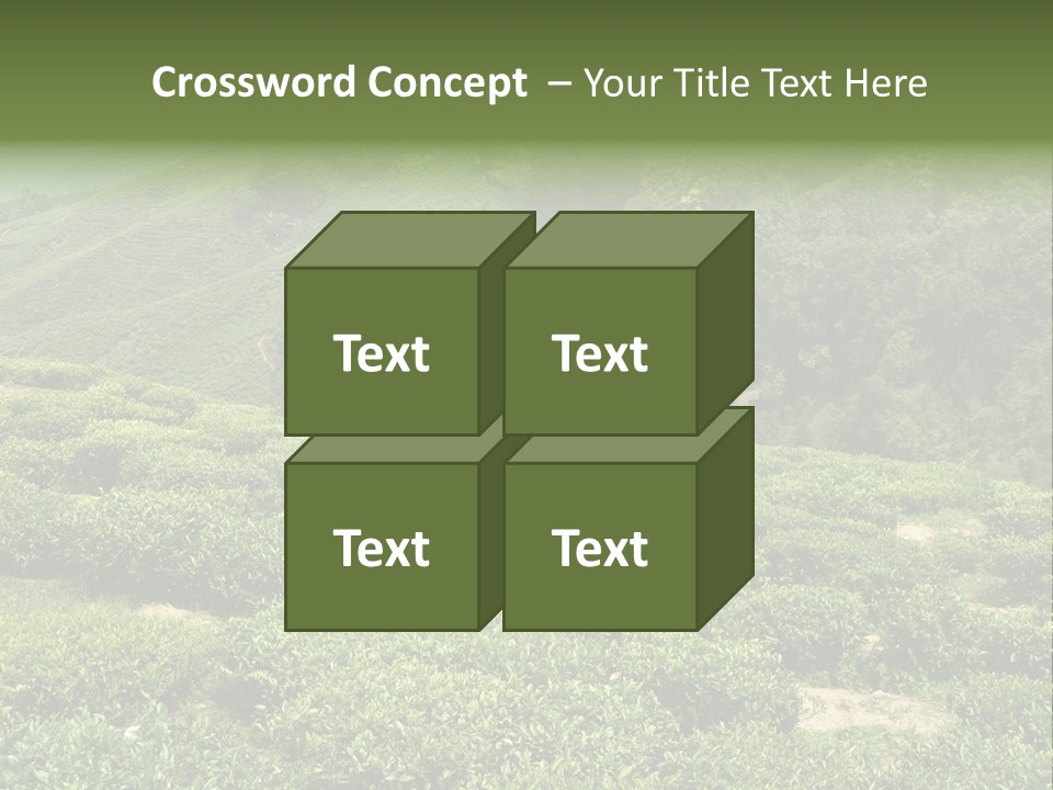 Plants Horizontal Gradient PowerPoint Template