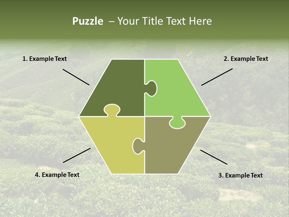 Plants Horizontal Gradient PowerPoint Template