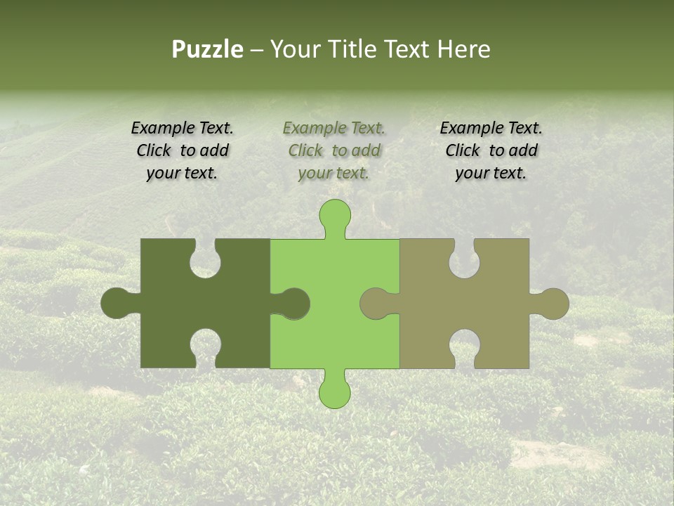 Plants Horizontal Gradient PowerPoint Template