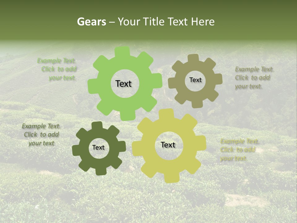 Plants Horizontal Gradient PowerPoint Template