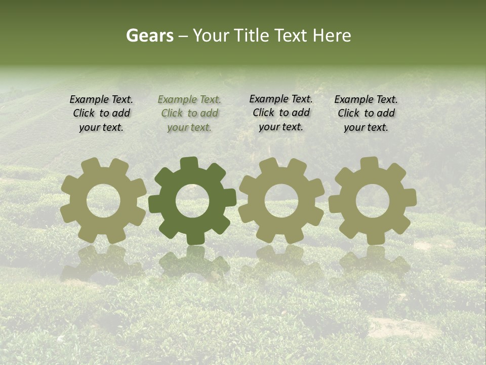 Plants Horizontal Gradient PowerPoint Template