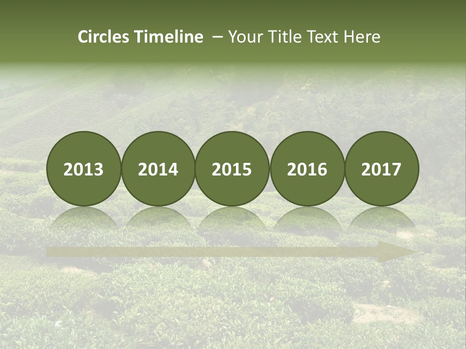 Plants Horizontal Gradient PowerPoint Template