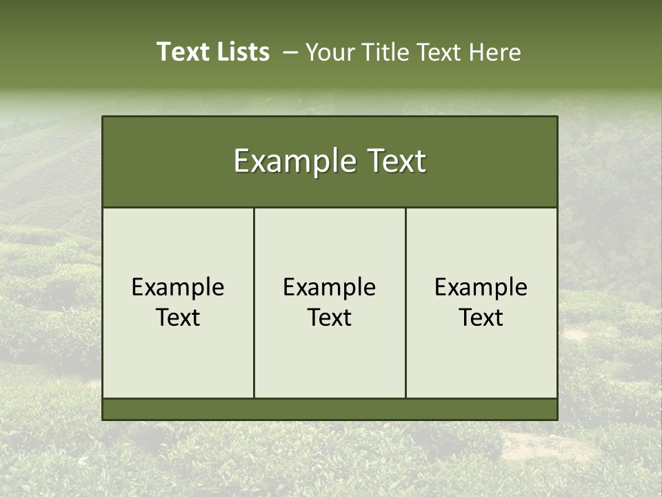 Plants Horizontal Gradient PowerPoint Template