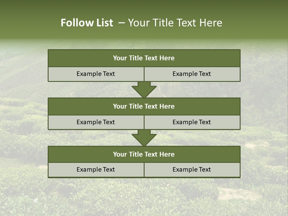 Plants Horizontal Gradient PowerPoint Template
