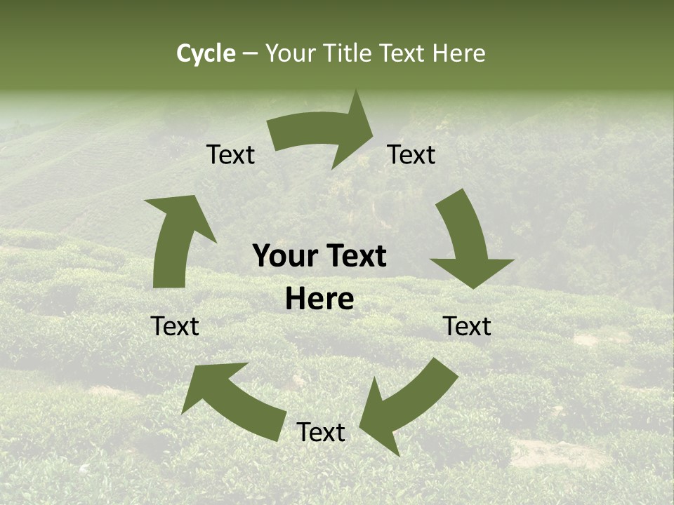 Plants Horizontal Gradient PowerPoint Template