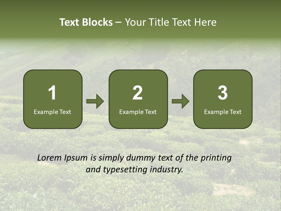 Plants Horizontal Gradient PowerPoint Template