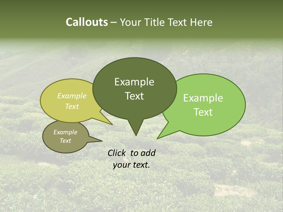 Plants Horizontal Gradient PowerPoint Template