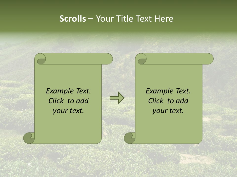 Plants Horizontal Gradient PowerPoint Template