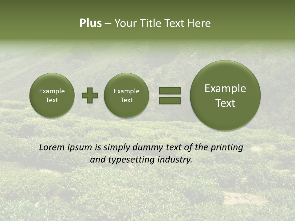 Plants Horizontal Gradient PowerPoint Template