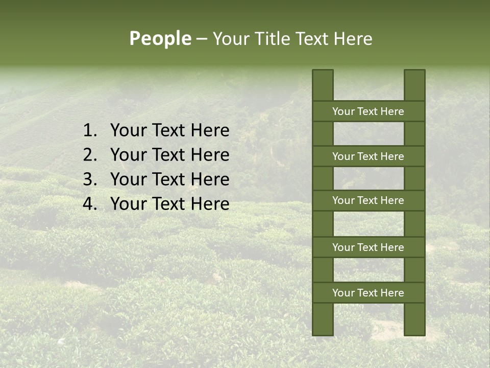 Plants Horizontal Gradient PowerPoint Template