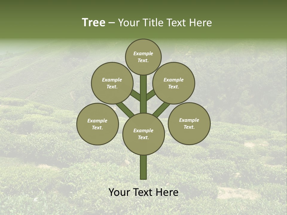 Plants Horizontal Gradient PowerPoint Template