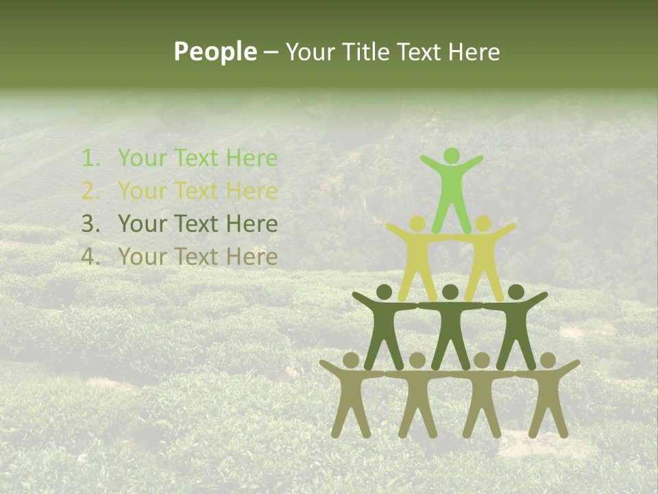 Plants Horizontal Gradient PowerPoint Template