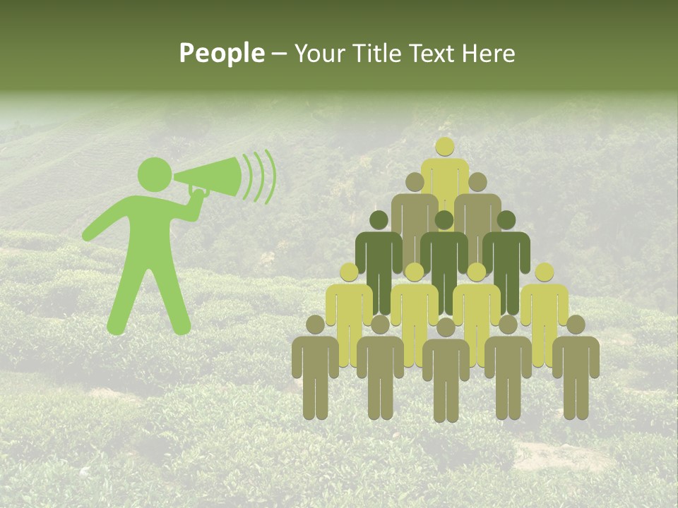 Plants Horizontal Gradient PowerPoint Template