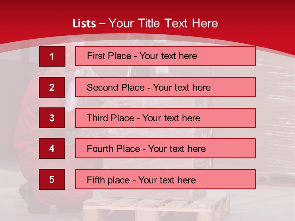 Count Line Box PowerPoint Template