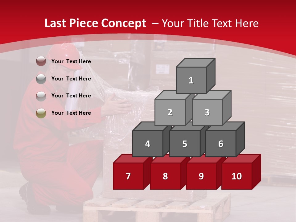 Count Line Box PowerPoint Template