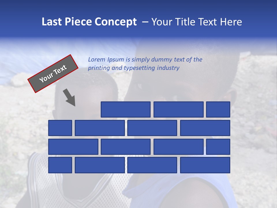 Blue Two Abandoned PowerPoint Template