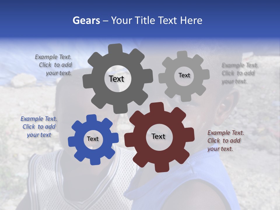 Blue Two Abandoned PowerPoint Template