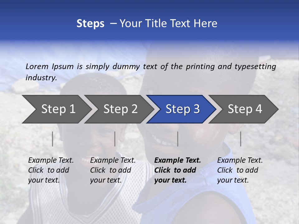 Blue Two Abandoned PowerPoint Template