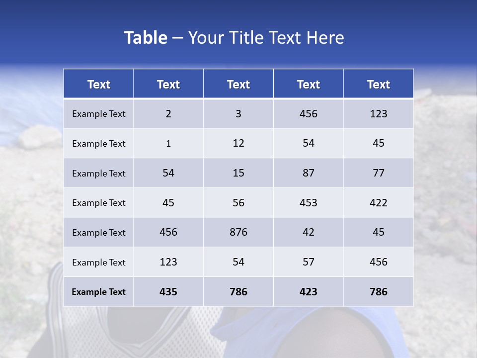 Blue Two Abandoned PowerPoint Template