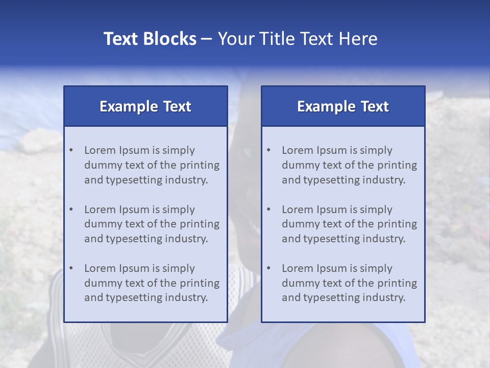 Blue Two Abandoned PowerPoint Template