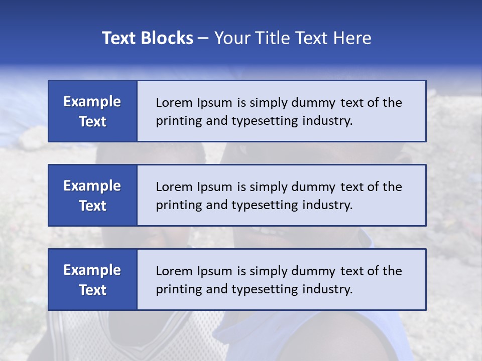 Blue Two Abandoned PowerPoint Template