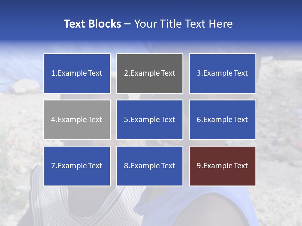 Blue Two Abandoned PowerPoint Template