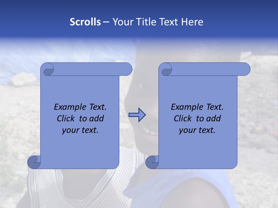 Blue Two Abandoned PowerPoint Template