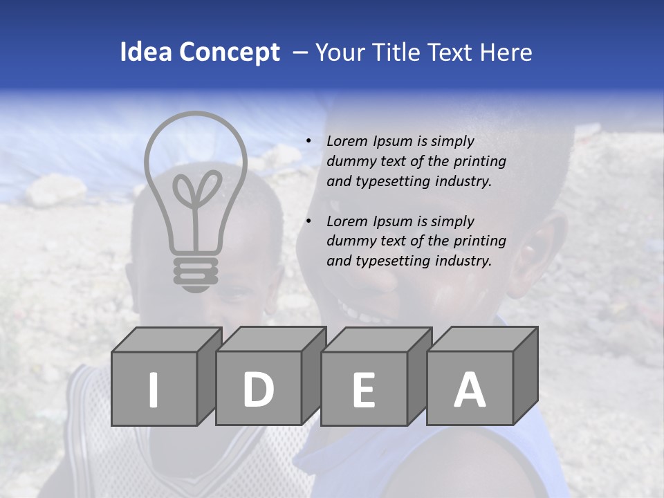 Blue Two Abandoned PowerPoint Template