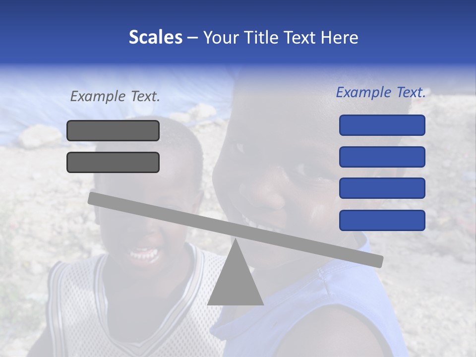 Blue Two Abandoned PowerPoint Template