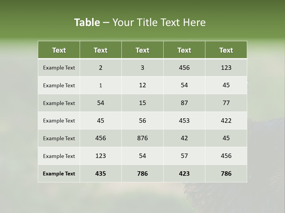 Livestock Landscape Wattle PowerPoint Template