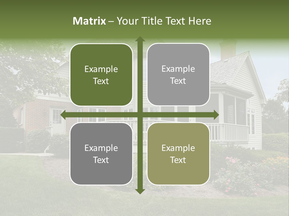 Investment Flower Brick PowerPoint Template
